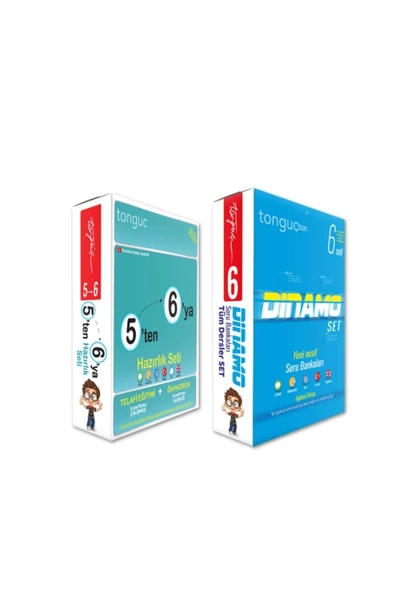 Tonguç Yayınları 6. Sınıf 5 Ten 6 Ya Hazırlık Seti Dinamo Soru Bankası Set 8 Kitap