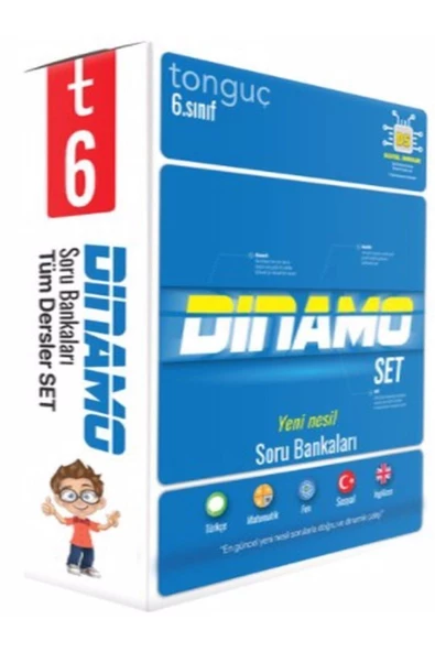 Tonguç Yayınları Tonguç 2020 6. Sınıf Dinamo Tüm Dersler Soru Bankası Set 5 Kitap