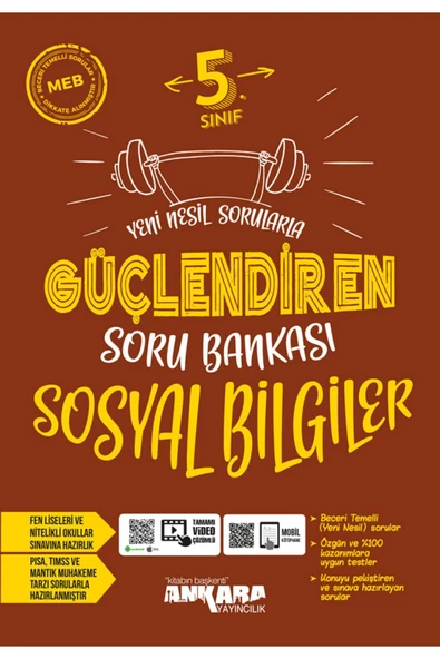 kitabın başkenti ankara yayıncılık 5. Sınıf Sosyal Bilgiler Güçlendiren Soru Bankası 2023-24 Dönemi