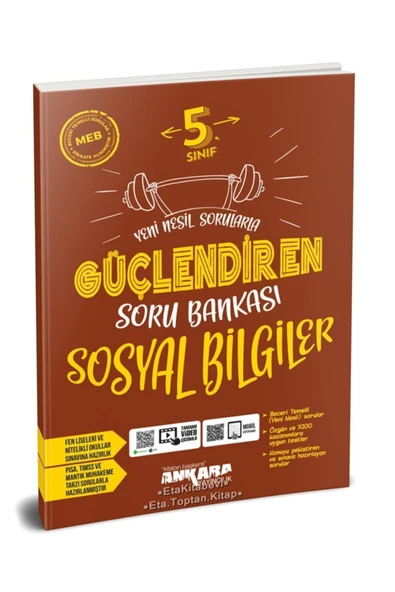 Ankara Yayıncılık 5. Sınıf Sosyal Bilgiler Güçlendiren Soru Bankası Yeni 2021