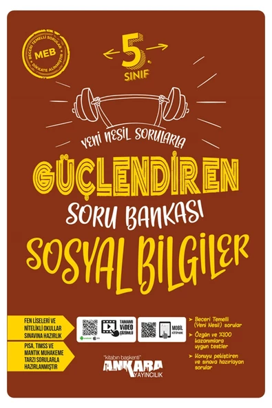kitabın başkenti ankara yayıncılık 2024 Müf. Ankara Yayıncılık 5.Sınıf Sosyal Bilgiler Yeni Nesil Sorularla Güçlendiren Soru Bankası