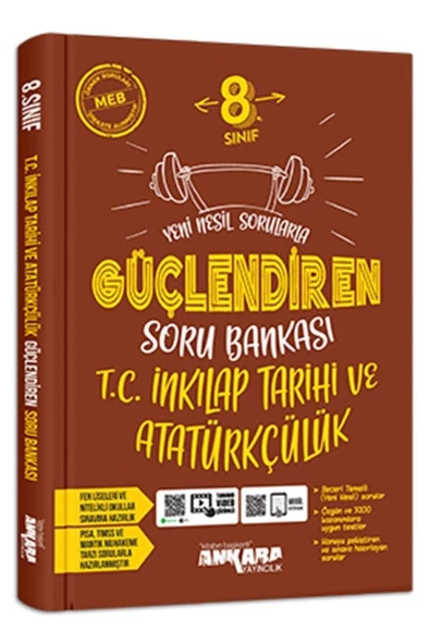 Ankara Yayıncılık 8. Sınıf Inkılap Tarihi Ve Atatürkçülük Güçlendiren Soru Bankası