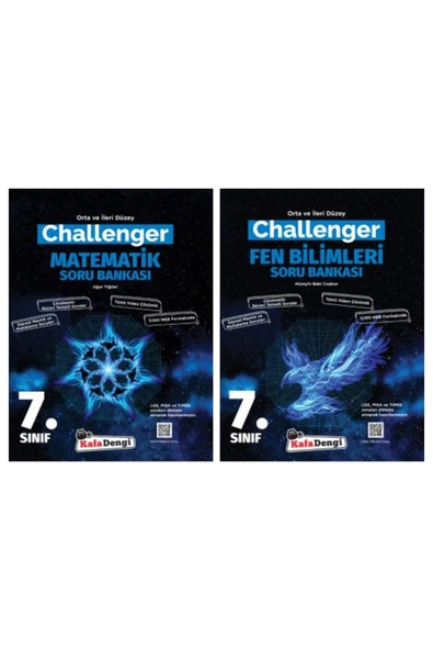 Kafa Dengi Yayınları 7. Sınıf Matematik ve Fen Bilimleri Challenger Soru Bankası