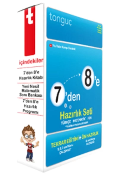 Tonguç Yayınları 7'den 8'e Hazırlık Seti Konu Anlatımlı Soru Bankası
