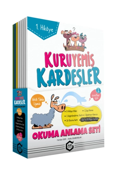 Arı Yayıncılık Kuruyemiş Kardeşler Ile Okuma Anlama Seti 1. Sınıf