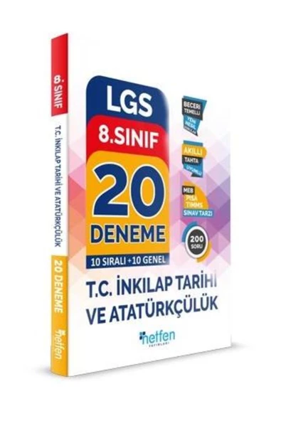 Netfen Yayınları Netfen 8.sınıf Inkılap Tarihi Denemeleri
