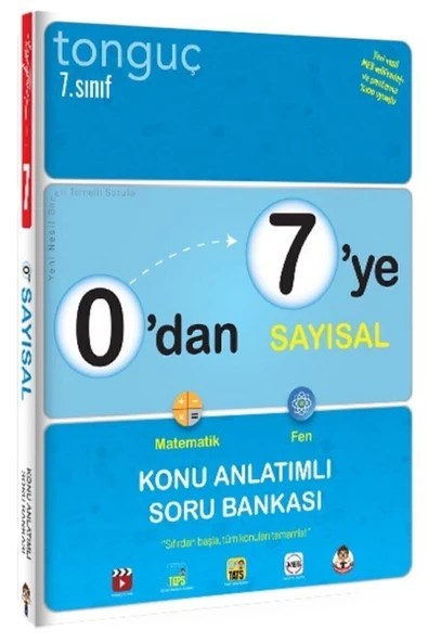 Tonguç Yayınları 7. Sınıf 0 Dan 7 Ye Sayısal Konu Anlatımlı Soru Bankası 2023yeni Baskı