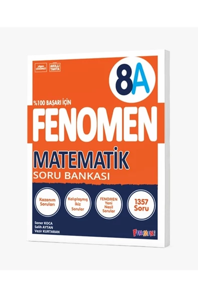 fenomen okul 8 Sınıf Matematik A Soru Bankası ders ve yardimci kitaplar