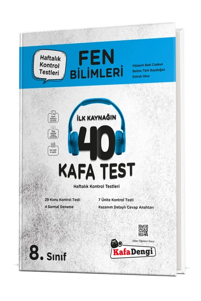 Kafa Dengi Yayınları 8. Sınıf Fen Bilimleri "40" Kafa Test (Haftalık Kontrol Testleri + Sarmal Deneme)