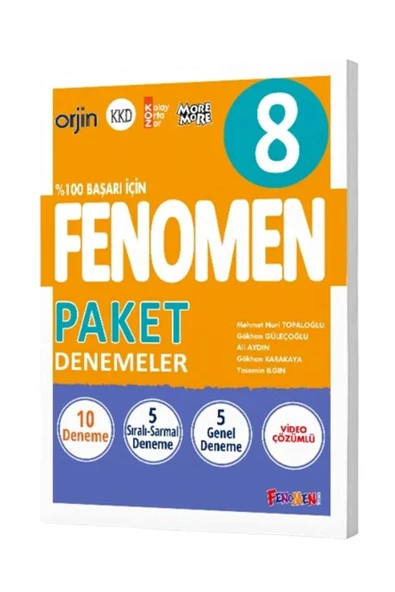 Kurmay 8. Sınıf Tüm Dersler Paket Denemeler (10 DENEME) - Fenomen Okul Yayınları