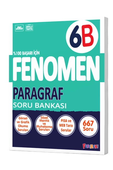 Fenomen Yayıncılık 6. Sınıf Paragraf Fenomen Soru Bankası