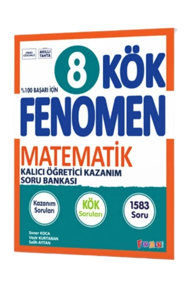 Fenomen Yayıncılık FENOMEN 8.SINIF KÖK MATEMATİK KALICI ÖĞRETİCİ KAZANIM SORU BANKASI