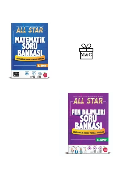 Newton Yayınları 6.SINIF ALL STAR FEN BİLİMLERİ VE MATEMATİK SORU BANKASI