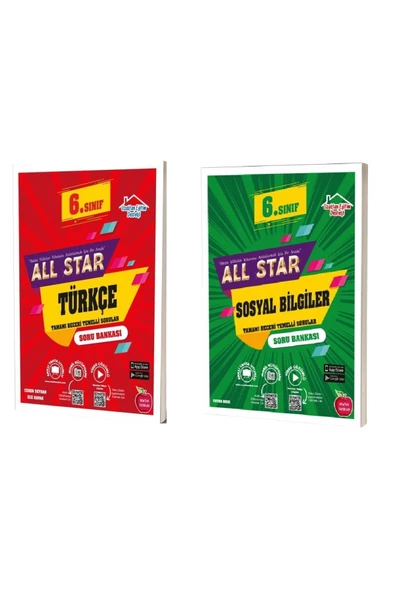 Newton Yayınları 6.Sınıf All Star Türkçe Soru Bankası + All Star Sosyal Bilgiler Soru Bankası (2 Kitap)