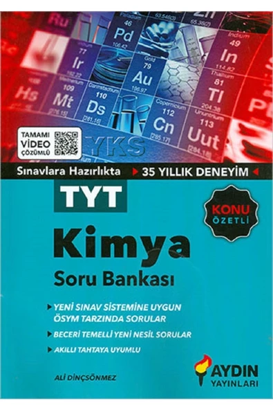 Aydın Yayınları Tyt Kimya Konu Ozetli Soru Bankası