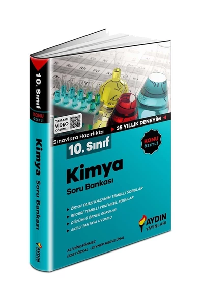 Aydın Yayınları Aydın 10. Sınıf Kimya Konu Özetli Soru Bankası