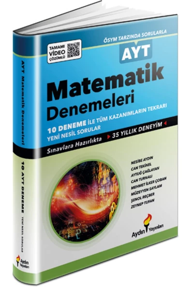 Aydın Yayınları Ayt Matematik 10 Lu Deneme Sınavı