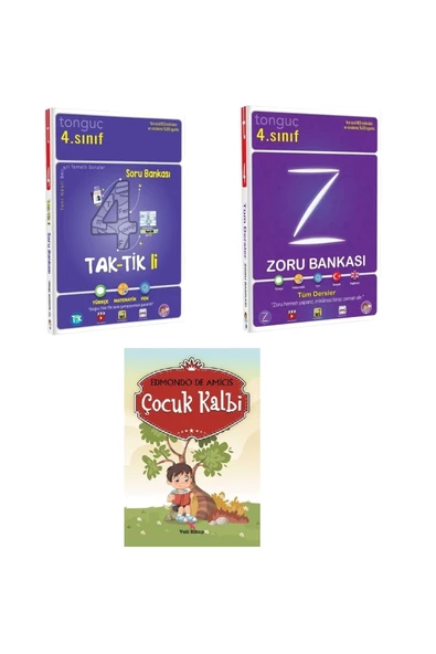 Tonguç Yayınları 4. Sınıf Tüm Dersler Zoru Bankası Ve 4. Sınıf Taktikli Soru Bankası Ile Çocuk Kalbi Hikaye Hediye