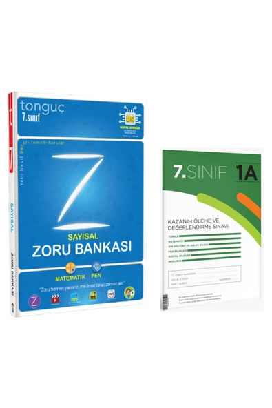 Tonguç Yayınları 7. Sınıf Sayısal Zoru Bankası Ve Kazanım Ölçme Ve Değerlendirme Sınavı (2 Adet)