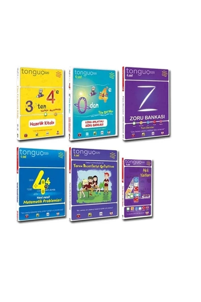 Tonguç Yayınları 4. Sınıf 3 Ten 4 E Hazırlık Full Set 6 Lı Konu Soru Zoru 2023