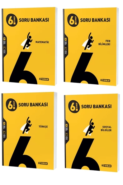 Hız Yayınları Hız 2023 6. Sınıf Matematik Türkçe Fen Sosyal Soru Seti 4 Kitap