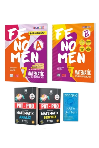 Fenomen Yayıncılık 7. Sınıf Fenomen Matematik Soru Bankası (a) Ve (b) Ile Pat-pro Yeni Nesil Matematik Soru Bankası