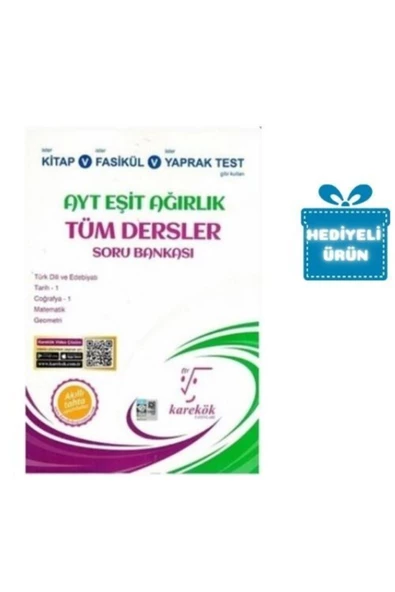 Karekök Yayınları Karekök Ayt Tüm Dersler Eşit Ağırlık Soru Bankası
