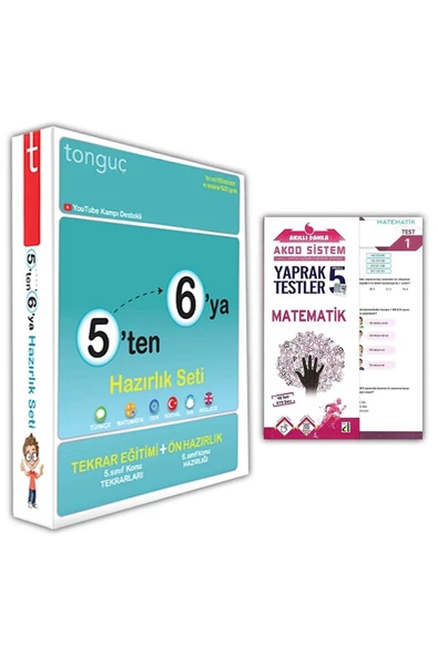 Tonguç Akademi 5'ten 6'ya 6.Sınıfa Hazırlık Seti