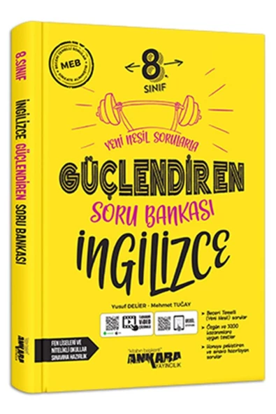 Ankara Yayıncılık Edu Kırtasiyem 8. Sınıf İngilizce Güçlendiren Soru Bankası Ankara Yayıncılık
