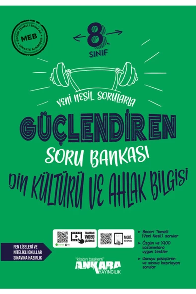 Ankara Yayıncılık 8. Sınıf Din Kültürü Ve Ahlak Bilgisi Güçlendiren Soru Bankası Ankara Yayıncılık