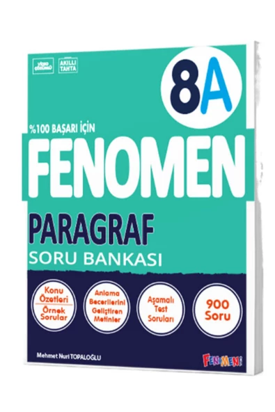 Fenomen Yayıncılık 8. Sınıf Paragraf A Soru Bankası