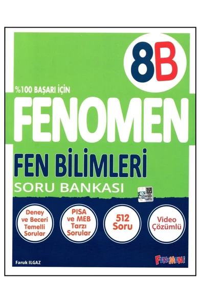 Fenomen Yayıncılık Fenomen 8. Sınıf Fen Bilimleri Soru Bankası B Serisi