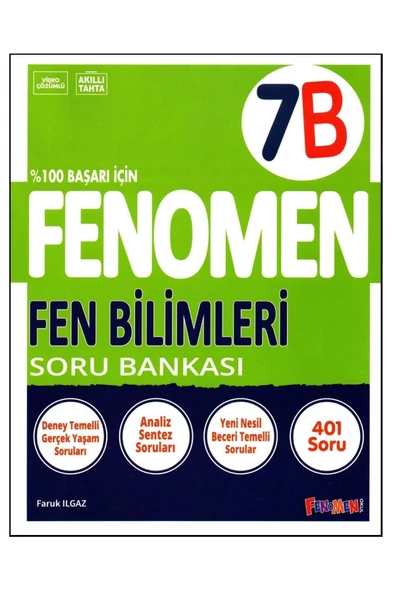 Fenomen Yayıncılık Fenomen 7. Sınıf Fen Bilimleri Soru Bankası (B)