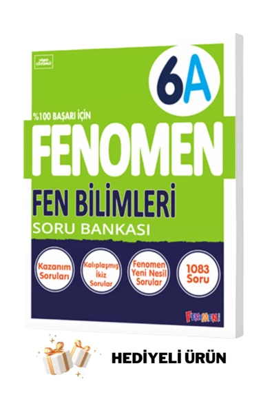 Gama Yayınları FENOMEN 6.SINIF FEN BİLİMLERİ A SORU BANKASI HEDİYELİ ÜRÜN