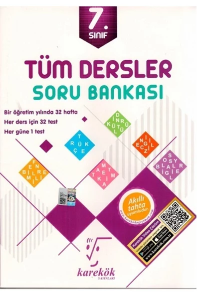Tudem Yayınları Karekök Yayınları 7. Sınıf Tüm Dersler Soru Bankası