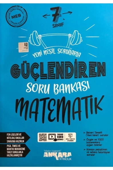 Ankara Yayıncılık 7.sınıf Yeni Nesil Sorularla Güçlendiren Matematik Soru Bankası