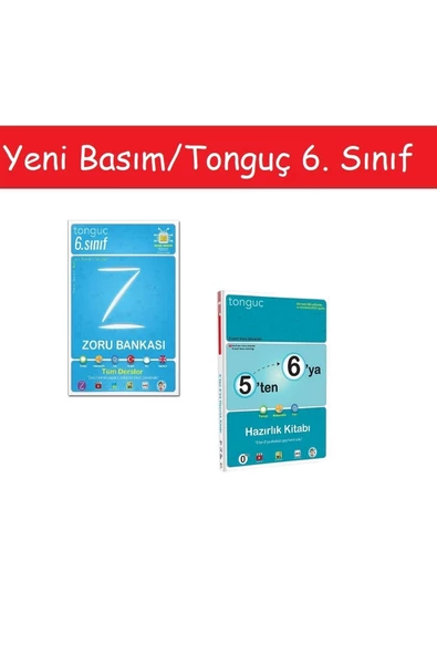 Tonguç Akademi Tonguç 6. Sınıf Zoru Bankası Tüm Dersler & 5'ten 6'ya Hazırlık Kitabı