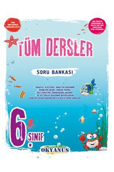 Okyanus Yayınları 6. Sınıf Tüm Dersler Soru Bankası