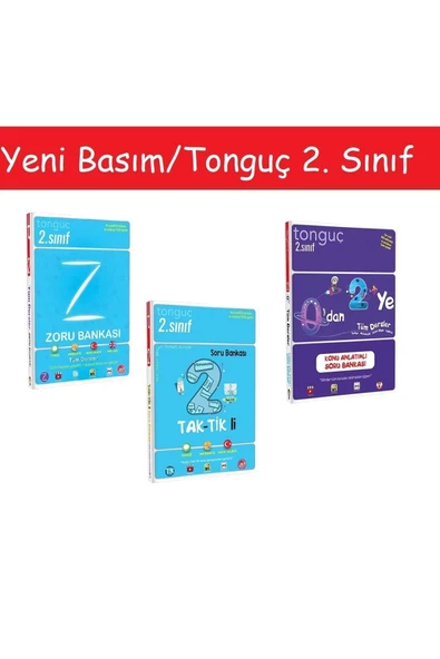 Tonguç Akademi Tonguç 2. Sınıf Zoru Bankası Tüm Dersler & Taktikli Soru Bankası & 0'dan 2'ye Konu Anlatımlı Soru Ba