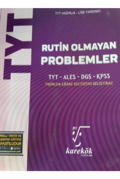 Karekök Yayınları Karekök Tyt Güncel Rutin Olmayan Problemler