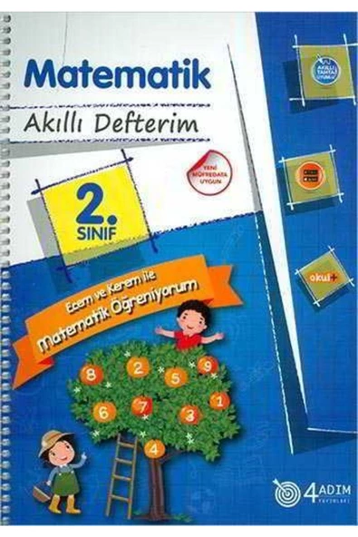 4 Adım Yayınları 4 Adım 2.sınıf Matematik Akıllı Defterim