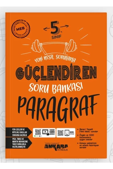 kitabın başkenti ankara yayıncılık 5. Sınıf Güçlendiren Paragraf Soru Bankası 2022 Ankara