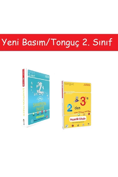Tonguç Akademi Tonguç 2. Sınıf Şampiyon Paketi & 2'den 3'e Hazırlık Kitabı Yeni Nesil 2. Sınıf 4 Kitap