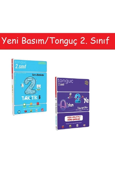 Tonguç Akademi Tonguç 2. Sınıf Taktikli Tüm Dersler Soru Bankası & 0'dan 2'ye Konu Anlatımlı Soru Bankası