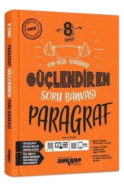 Ankara Yayıncılık Ankara 8.sınıf Güçlendiren Paragraf Soru Bankası