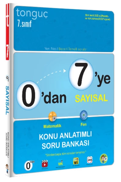 Tonguç Akademi Güncel Baskı 0'dan 7'ye Sayısal Konu Anlatımlı Soru Bankası
