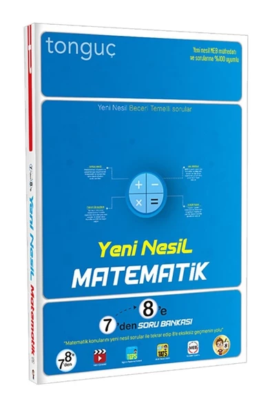 Tonguç Yayınları Yeni Nesil Matematik 7'den 8'e Soru Bankası