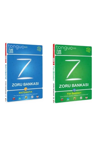 Tonguç Akademi Tonguç 8. Sınıf Matematik Fen Zoru Bankası Seti 2 Kitap