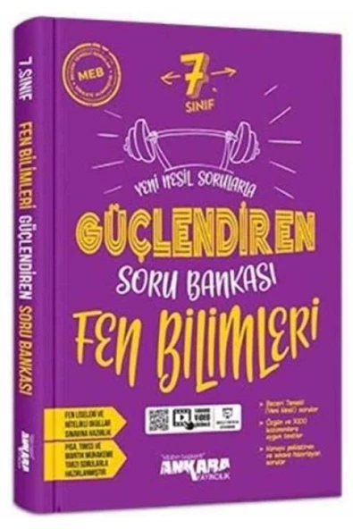 Ankara Yayıncılık 7. Sınıf Fen Bilimleri Güçlendiren Soru Bankası / Kolektif / Ankara Yayıncılık / 9786052662175