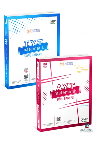 Üç Dört Beş Yayıncılık 345 Tyt-ayt Matematik Soru Bankası Seti 2 Kitap 2022-2023 Güncel Son Baskı